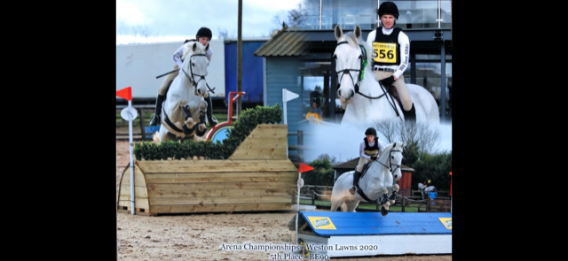 Mathew competing at the Arena Championships 2020 at Weston Lawns